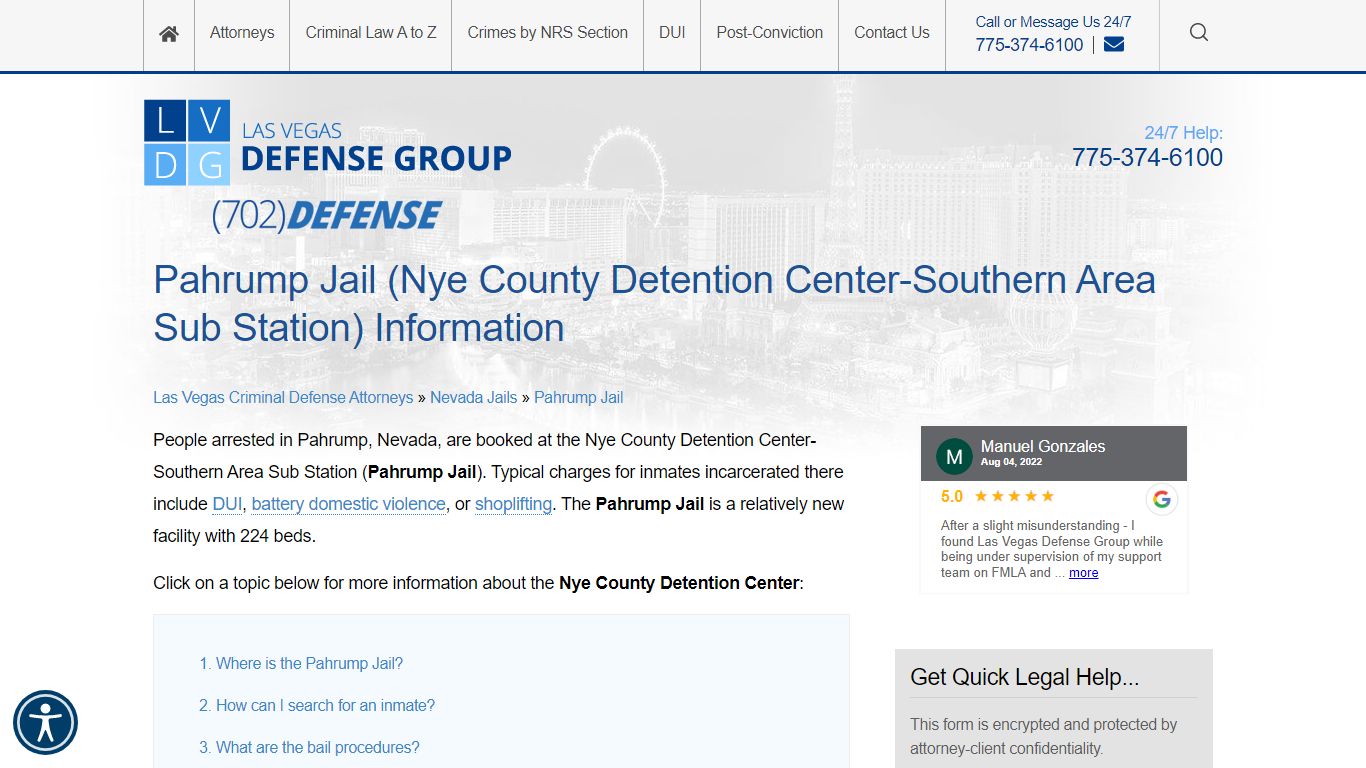 "Pahrump Jail" | Bail & Inmate Info For Nye County ...